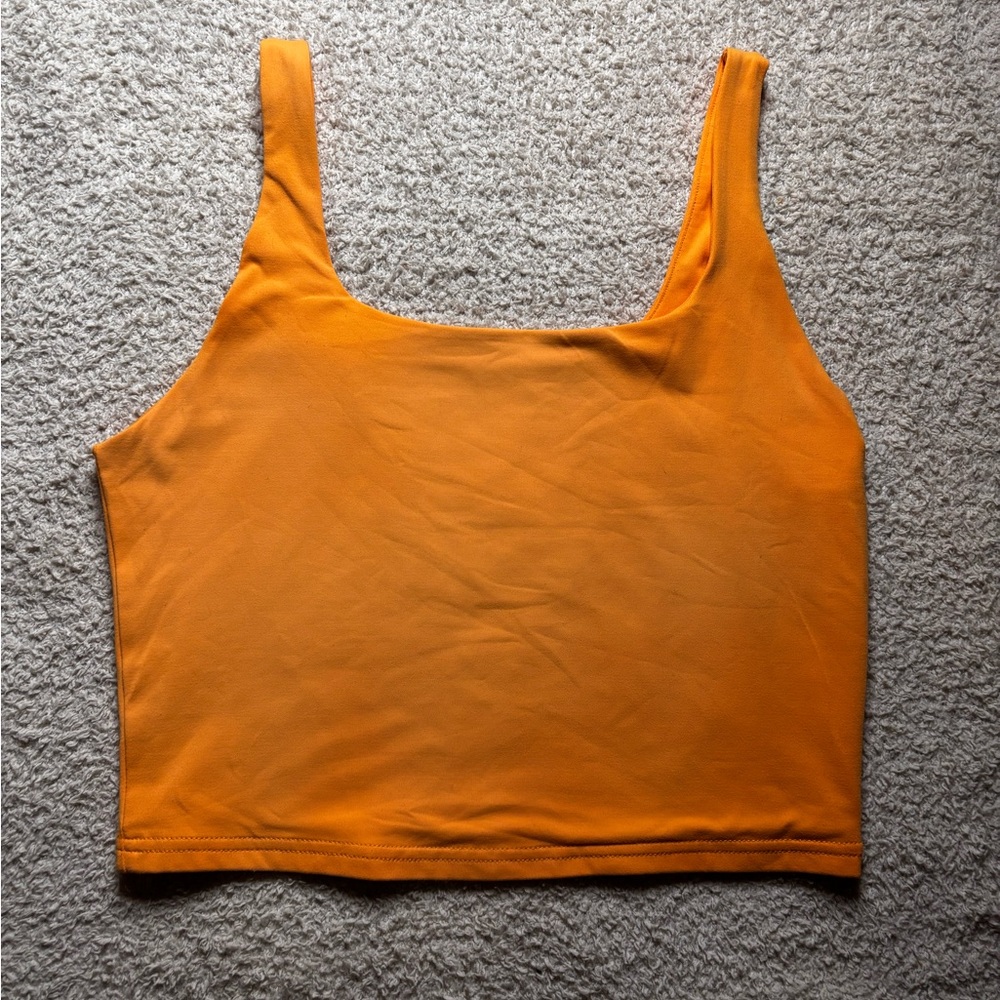 Orange cropped tank